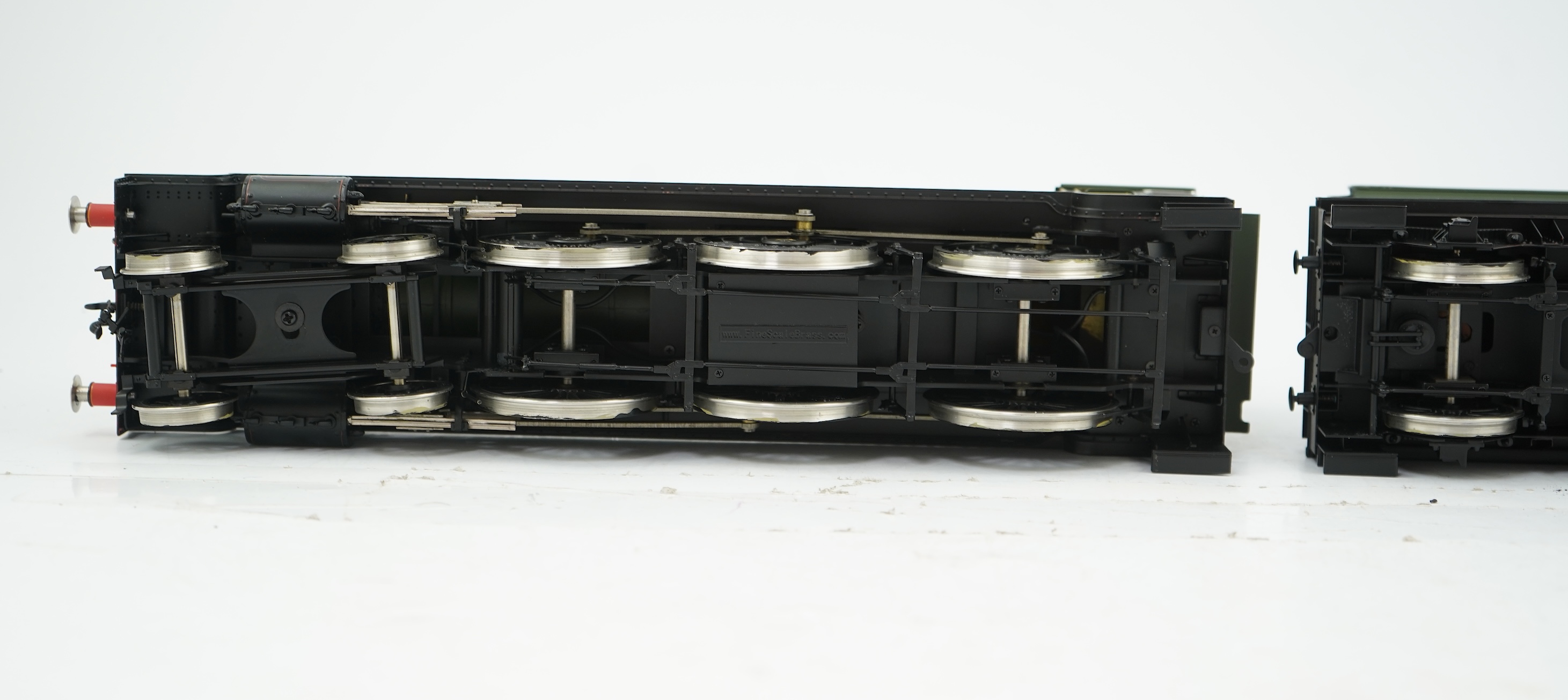 A Gauge One 1/32 scale Finescale Brass (by SanCheng, China) model of GWR Hall Class, Eaton Hall, 4921, 4-6-0 tender locomotive, powered for two rail operation, with original separate boxes for the locomotive and tender.